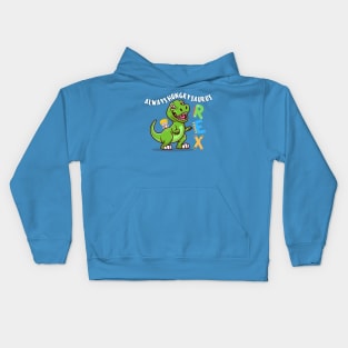 Always-Hungry-Saurus Rex Kids Hoodie